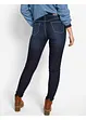 Slim Jeans Mid Waist, kontrastfärgade sömmar, bonprix
