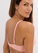 Vadderad bralette utan bygel med ekologisk bomull (2-pack), bonprix