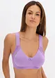 T-shirtbehå utan bygel med bomull (2-pack), bonprix