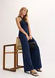 Jerseyjumpsuit med laserskurna cut-outs, bonprix