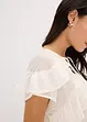 Chiffongblus med volanger, bonprix