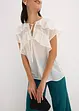 Chiffongblus med volanger, bonprix
