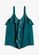 Linne i glansig satin, bonprix