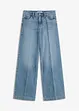 Jeans med vida ben, Mid Waist, Low Stretch Full Length, bonprix