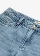Jeans med vida ben, Mid Waist, Low Stretch Full Length, bonprix