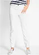 Stretchbyxa med raka ben Mid Waist, bonprix