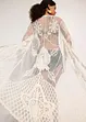 Transparent strandkimono med spets, bonprix