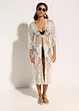 Transparent strandkimono med spets, bonprix