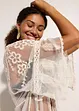 Transparent strandkimono med spets, bonprix