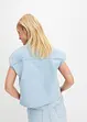 Kort, boxy jeansblus, bonprix