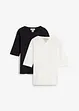 T-shirt i ren ekologisk bomull (2-pack), bonprix