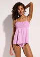 Smockad bandåtankini (2 delar), bonprix