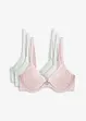Push up-BH med fin spets (3-pack), bonprix