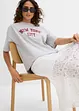 Oversized topp av ekologisk bomull, bonprix