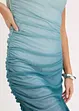 One shoulder klänning med meshinfällning, bonprix