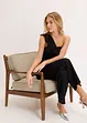 One shoulder-jumpsuit av lätt viskosmaterial, bonprix