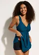 Lång tankini med sicksackkant nedtill (2 delar), bonprix