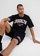 T-shirt och shorts i tjockt material av ekologisk bomull (2 delar), bonprix