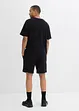 T-shirt och shorts i tjockt material av ekologisk bomull (2 delar), bonprix