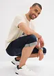 Stretchiga jeansbermudas i cargomodell, Loose Fit, bonprix