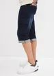 Stretchiga jeansbermudas i cargomodell, Loose Fit, bonprix