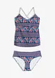 Tankini (2 delar) med korsade axelband, bonprix