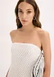 Off shoulder-klänning med spets, bonprix