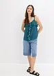 Linne i glansig satin, bonprix
