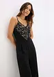 Jerseyjumpsuit med spets, bonprix