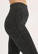 Fodrade leggings av glittrande garn, bonprix
