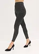 Fodrade leggings av glittrande garn, bonprix