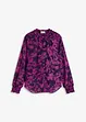 Chiffongblus med smockade detaljer, bonprix