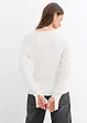 Ribbstickad topp, bonprix