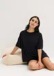 Oversizepyjamas med shorts av mjuk modal, bonprix