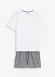 Pyjamas med shorts och korta ärmar, av ren bomull, bonprix