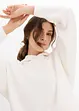 Hoodie av lätt glansig viskosmix, bonprix
