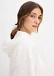 Hoodie av lätt glansig viskosmix, bonprix