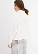 Hoodie av lätt glansig viskosmix, bonprix