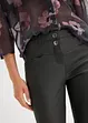 Stretchbyxa med glansiga effekter, bonprix