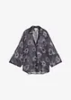 Blus i oversizemodell av luftig chiffong, bonprix