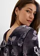 Blus i kräppat material med struktur, bonprix