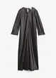Klänning av glansig satin, bonprix