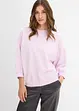 Sweatshirt i oversizemodell av ren bomull, bonprix