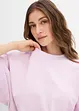 Sweatshirt i oversizemodell av ren bomull, bonprix