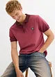 Kortärmad pikétröja med tvättad look, bonprix