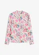Blus med blommönster, bonprix