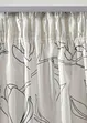 Gardin av återvunnen polyester med bladmönster (1-pack), bonprix