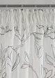 Gardin av återvunnen polyester med bladmönster (1-pack), bonprix