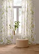 Gardin med blommönster i återvunnen polyester (1-pack), bonprix