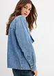 Jeansblus med knytband, bonprix